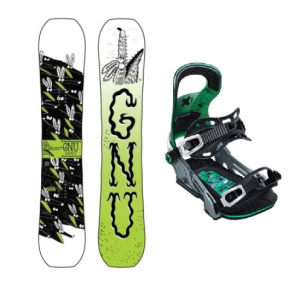 Gnu Money C2e Snowboard 152 + Bent Metal Logic Grey M