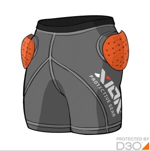 Xion Womens Shorts Freeride Evo D3O 2026 XS