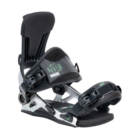SP Mountain Multientry Snowboard Binding Silver 2025