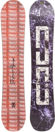 DC ANDY WARHOL PLY Snowboard red fragile