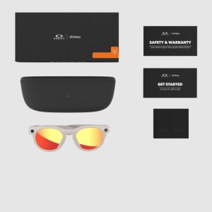 OAKLEY META HSTN glasses warm grey/prizm ruby